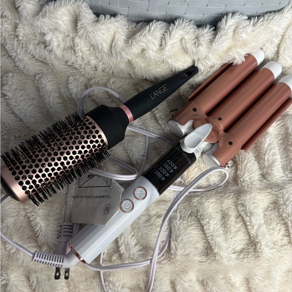 Lange Rose Gold Hair Tools Set